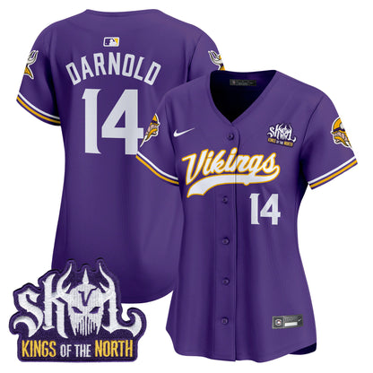 Women's Minnesota Vikings King Of The North Patch Vapor Premier Limited Jersey - All Stitched