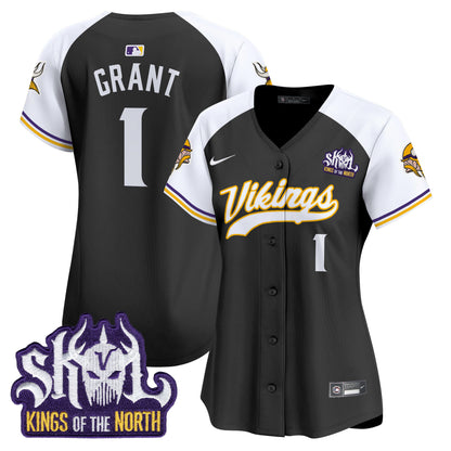 Women's Minnesota Vikings King Of The North Patch Vapor Premier Limited Jersey - All Stitched