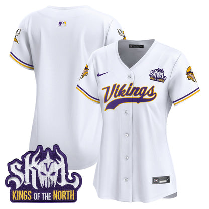 Women's Minnesota Vikings King Of The North Patch Vapor Premier Limited Jersey - All Stitched