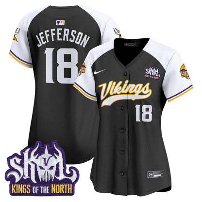 Women's Minnesota Vikings King Of The North Patch Vapor Premier Limited Jersey - All Stitched