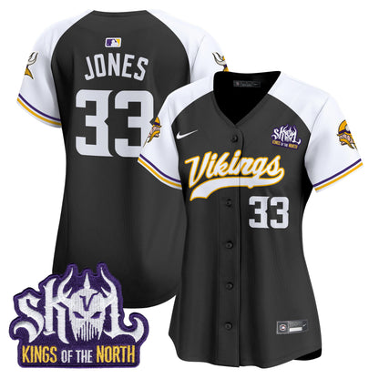 Women's Minnesota Vikings King Of The North Patch Vapor Premier Limited Jersey - All Stitched