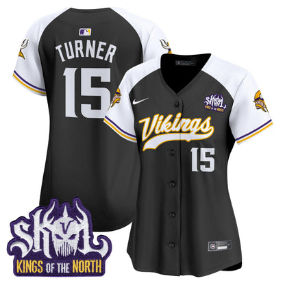 Women's Minnesota Vikings King Of The North Patch Vapor Premier Limited Jersey - All Stitched