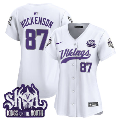 Women's Minnesota Vikings King Of The North Patch Vapor Premier Limited Jersey - All Stitched