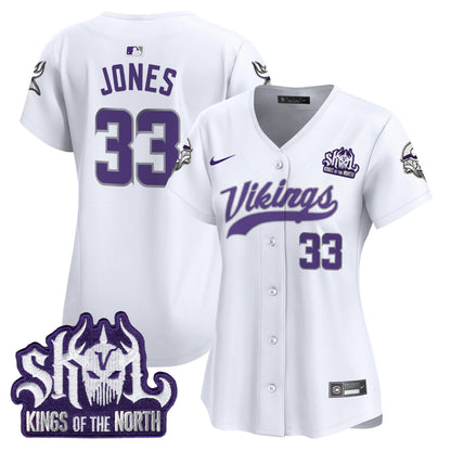 Women's Minnesota Vikings King Of The North Patch Vapor Premier Limited Jersey - All Stitched