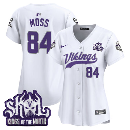 Women's Minnesota Vikings King Of The North Patch Vapor Premier Limited Jersey - All Stitched