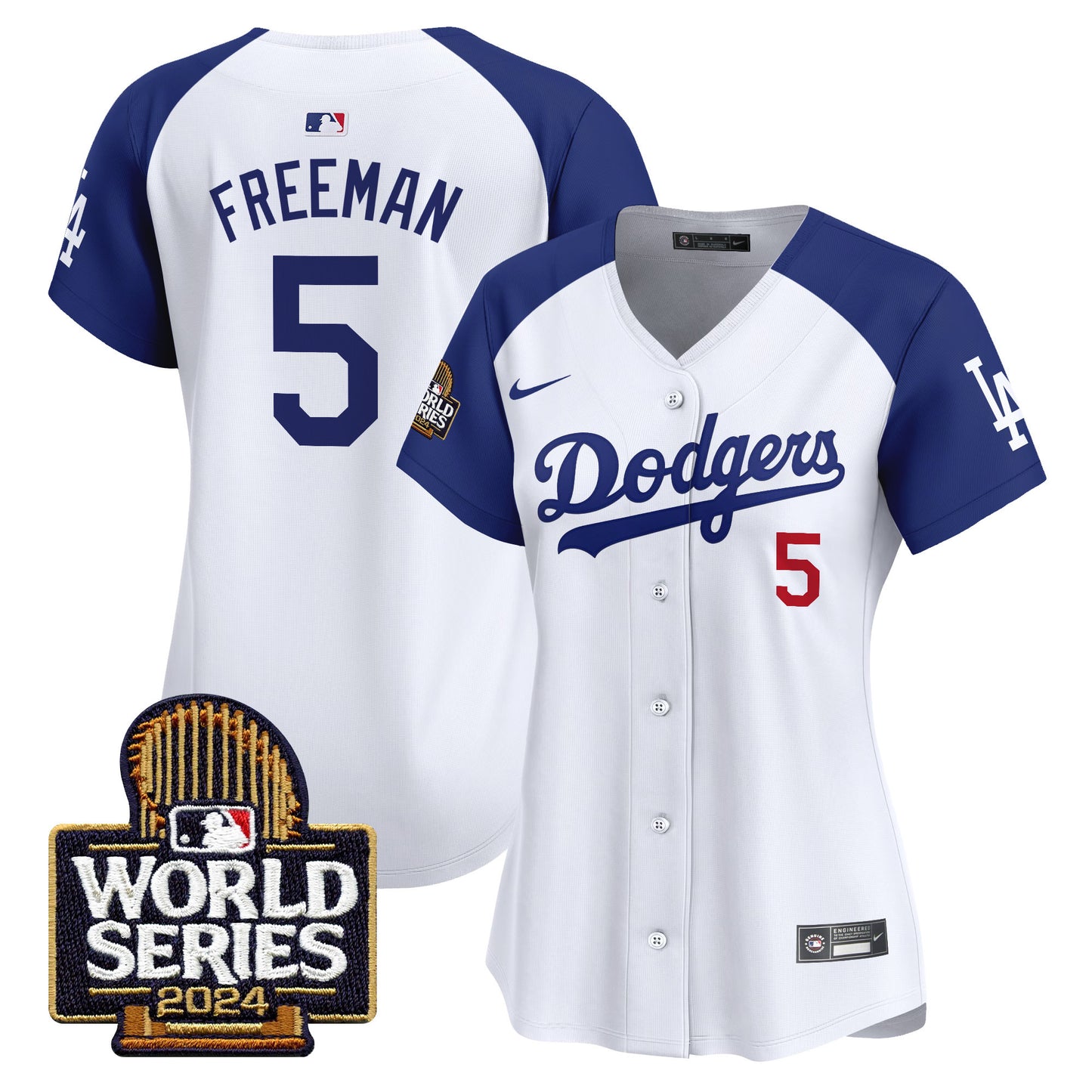 Women Dodgers 2024 World Series Vapor Premier Limited Jersey - All Stitched