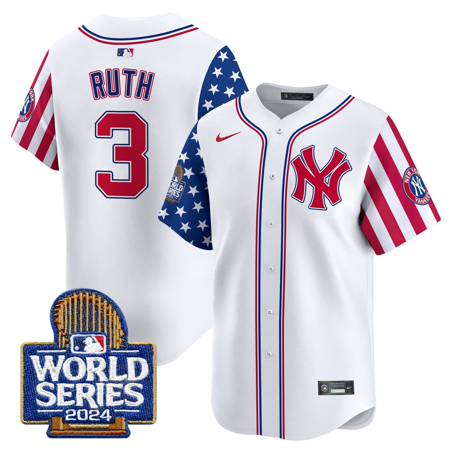 Yankees American Style 2024 World Series Vapor Premier Limited Jersey - All Stitched