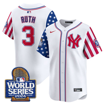 Yankees American Style 2024 World Series Vapor Premier Limited Jersey - All Stitched