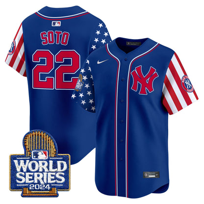 Yankees American Style 2024 World Series Vapor Premier Limited Jersey - All Stitched