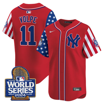 Yankees American Style 2024 World Series Vapor Premier Limited Jersey - All Stitched