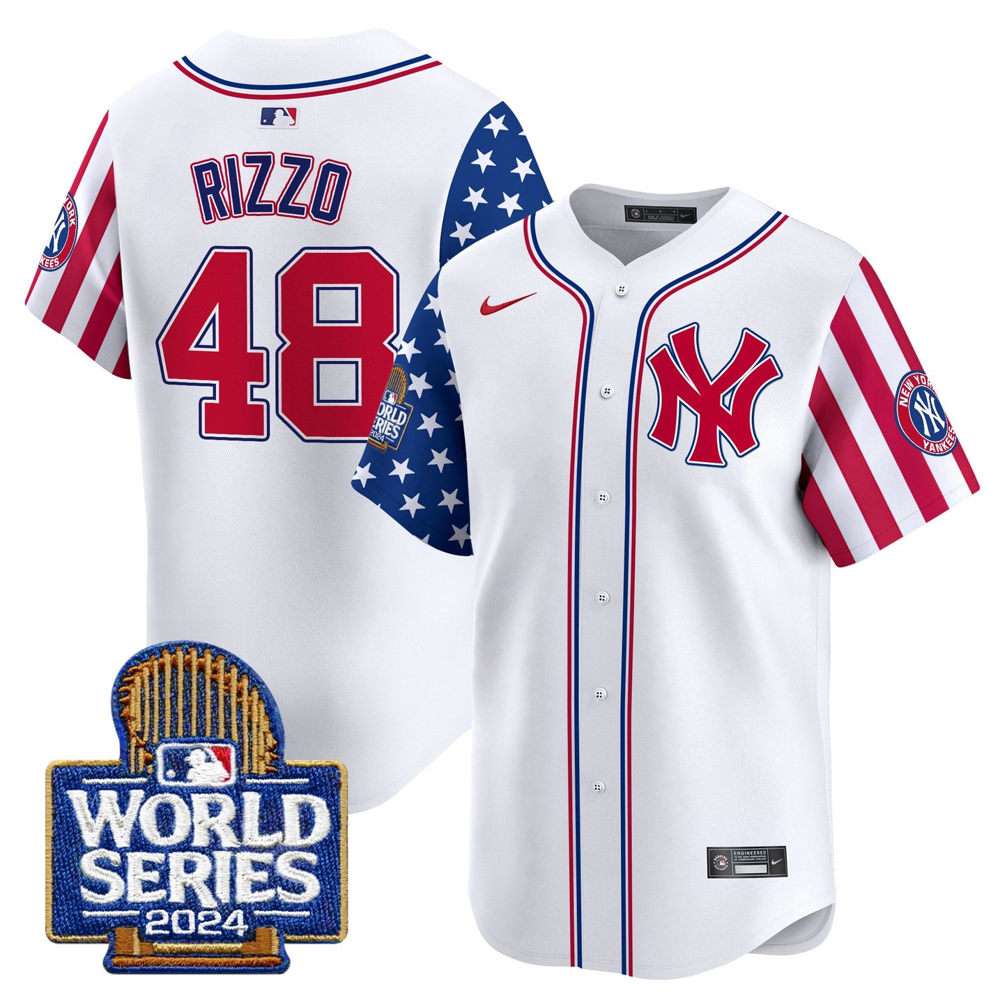 Yankees American Style 2024 World Series Vapor Premier Limited Jersey - All Stitched