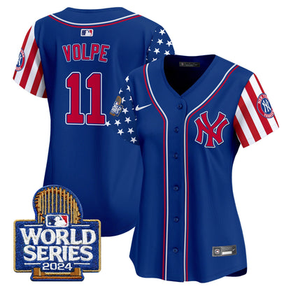 Women Yankees American Style 2024 World Series Vapor Premier Limited Jersey - All Stitched