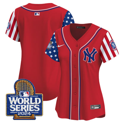 Women Yankees American Style 2024 World Series Vapor Premier Limited Jersey - All Stitched