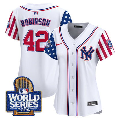 Women Yankees American Style 2024 World Series Vapor Premier Limited Jersey - All Stitched