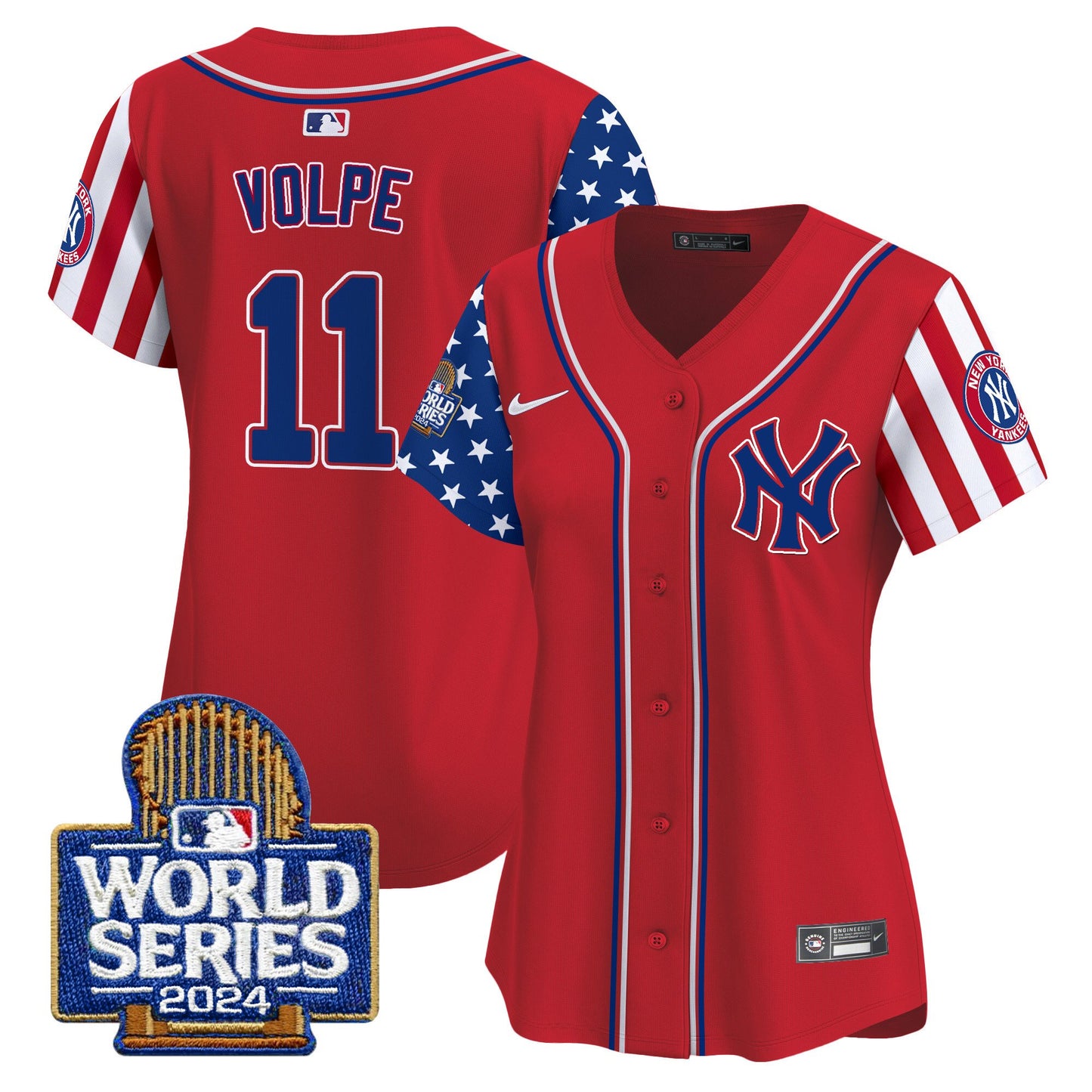 Women Yankees American Style 2024 World Series Vapor Premier Limited Jersey - All Stitched