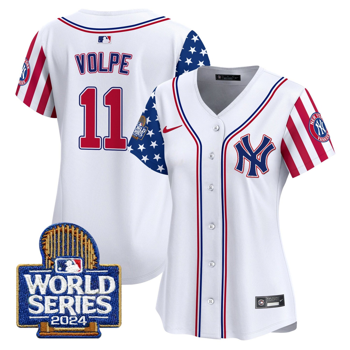 Women Yankees American Style 2024 World Series Vapor Premier Limited Jersey - All Stitched