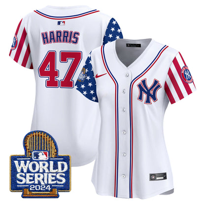 Women Yankees American Style 2024 World Series Vapor Premier Limited Jersey - All Stitched