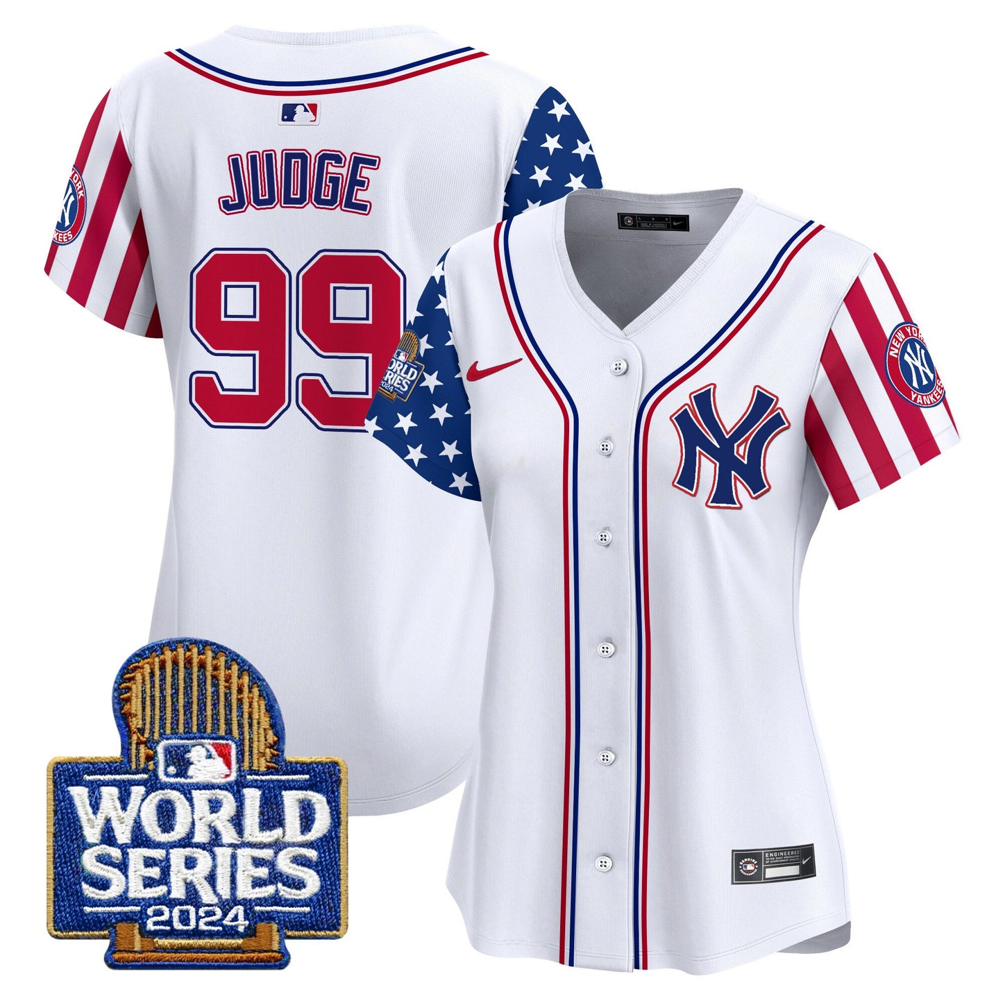 Women Yankees American Style 2024 World Series Vapor Premier Limited Jersey - All Stitched