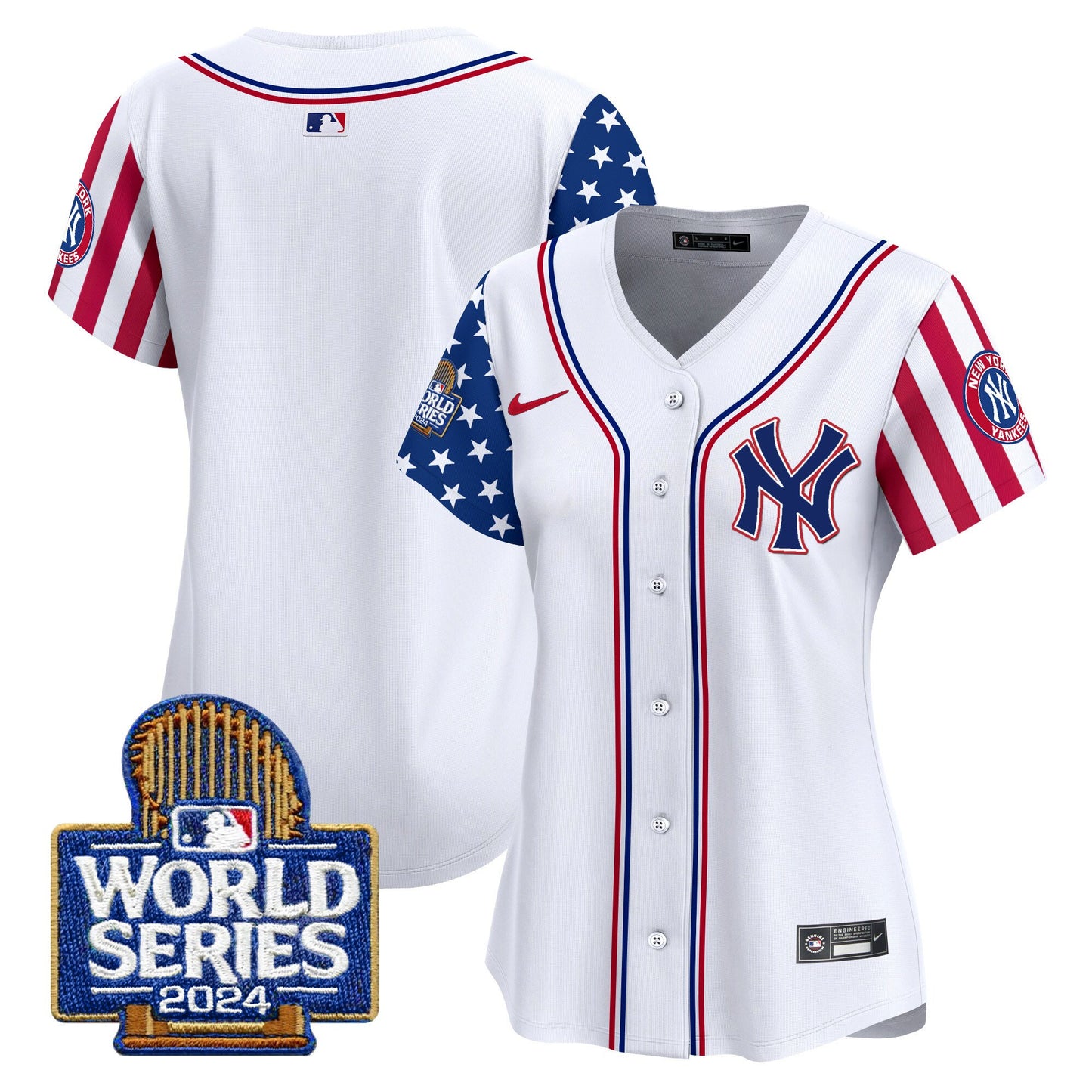 Women Yankees American Style 2024 World Series Vapor Premier Limited Jersey - All Stitched