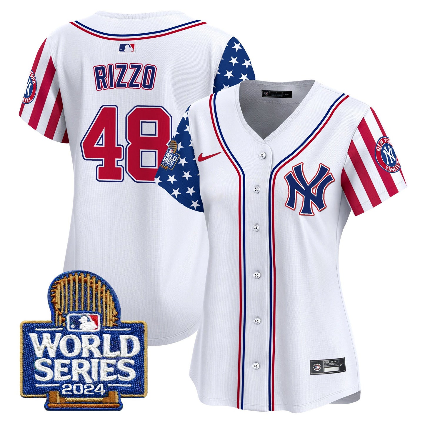 Women Yankees American Style 2024 World Series Vapor Premier Limited Jersey - All Stitched