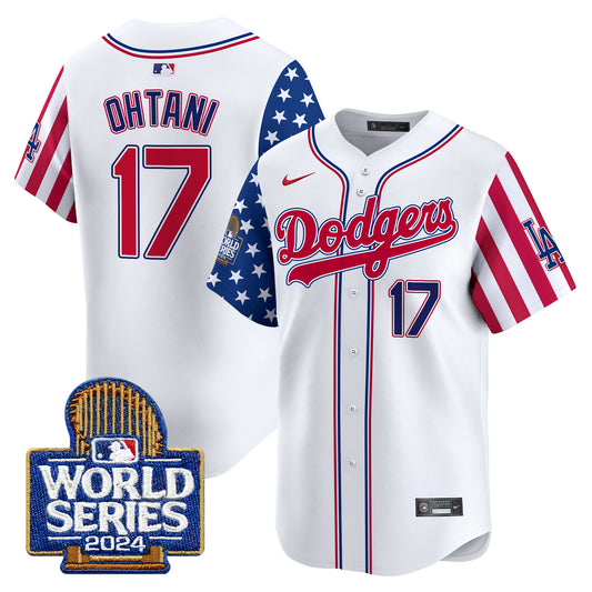 Dodgers American Style 2024 World Series Vapor Premier Limited Jersey - All Stitched