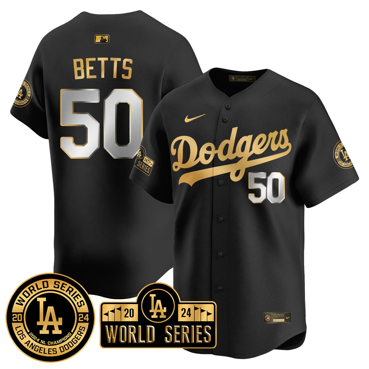 Los Angeles Dodgers World Series 2024 Jersey - All Stitched