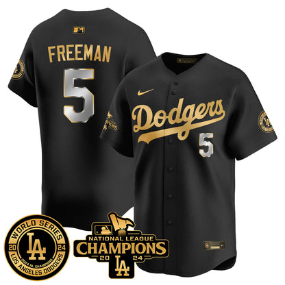 Los Angeles Dodgers World Series NL Champions Jersey - All Stitched