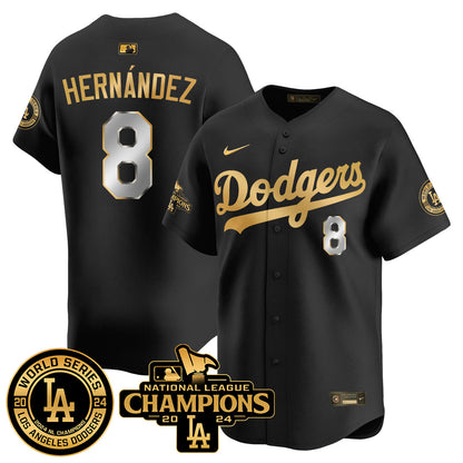 Los Angeles Dodgers World Series NL Champions Jersey - All Stitched