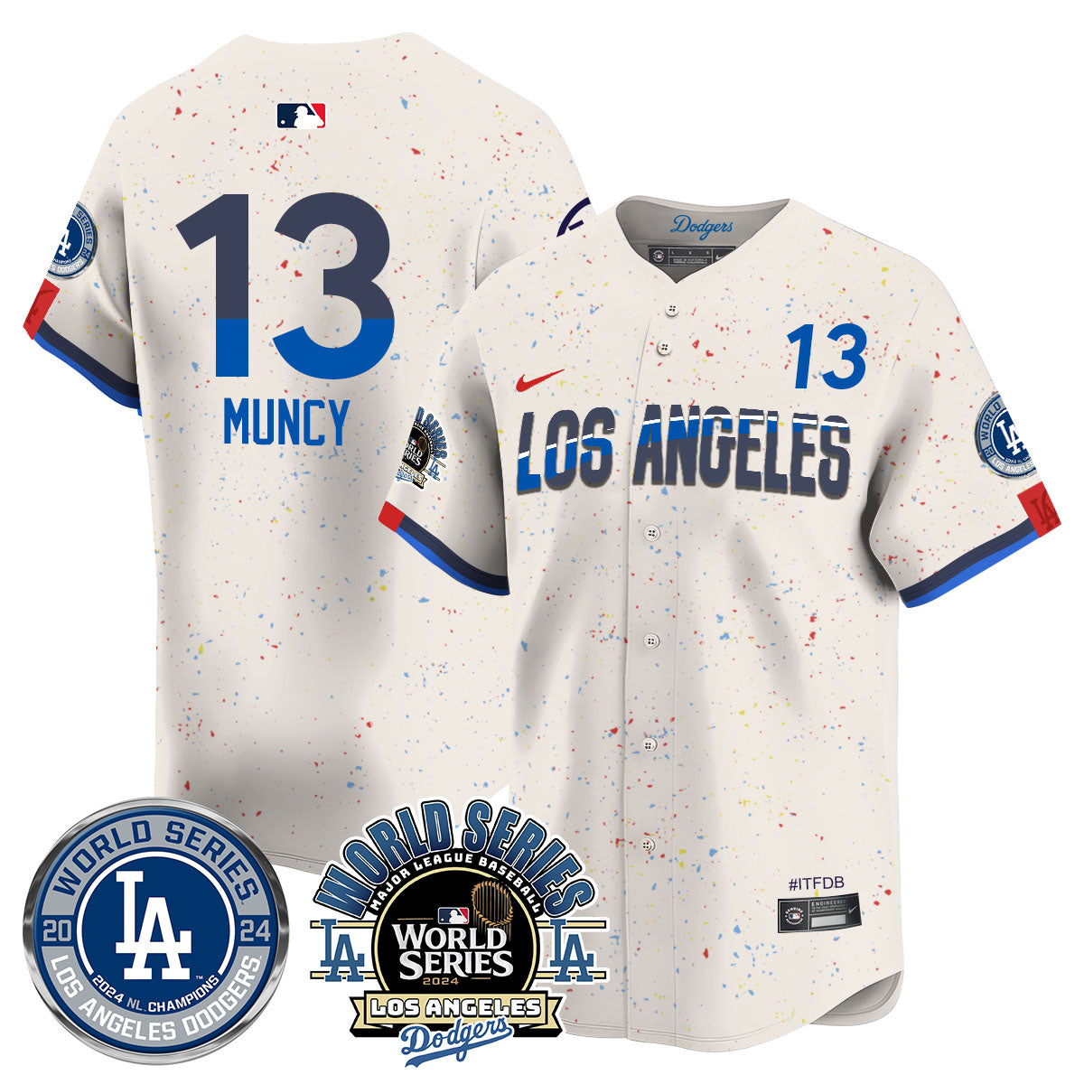 Los Angeles Dodgers World Series 2024 Jersey - All Stitched