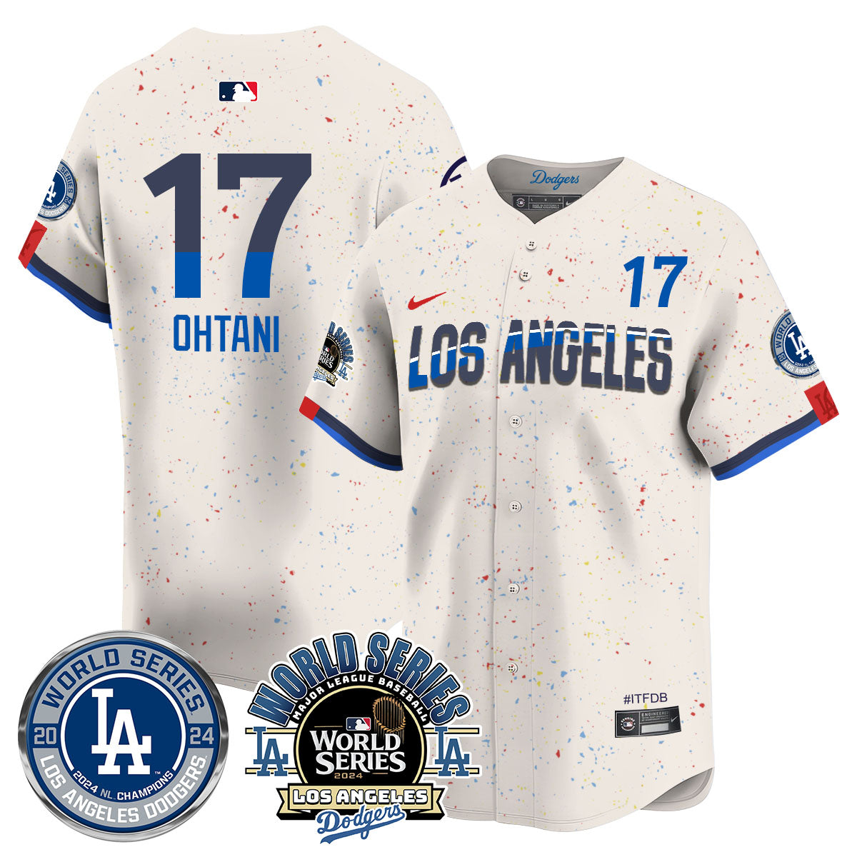 Los Angeles Dodgers World Series 2024 Jersey - All Stitched