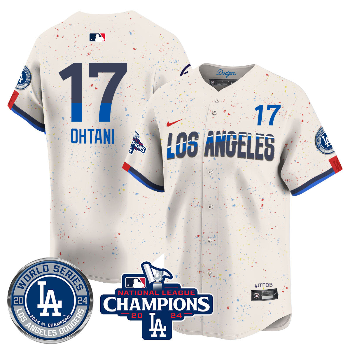 Los Angeles Dodgers World Series 2024 Jersey - All Stitched