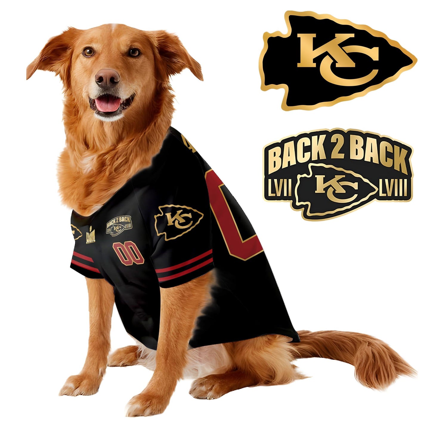 Kansas City Chiefs Super Bowl Champions Pet Coat - Gifts for Pet Lovers