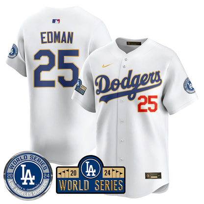 Los Angeles Dodgers World Series 2024 Jersey - All Stitched