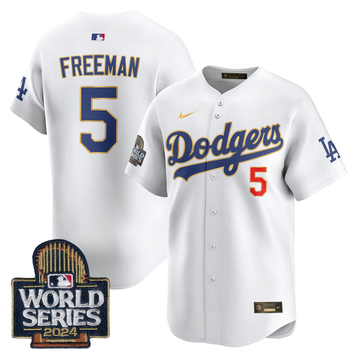 Los Angeles Dodgers World Series 2024 Jersey - All Stitched