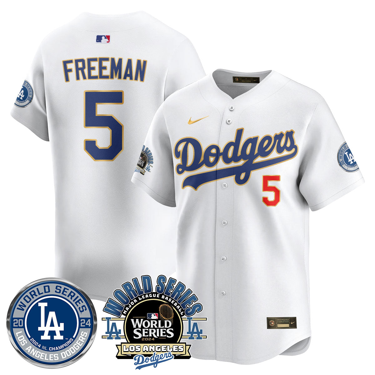 Los Angeles Dodgers World Series 2024 Jersey - All Stitched