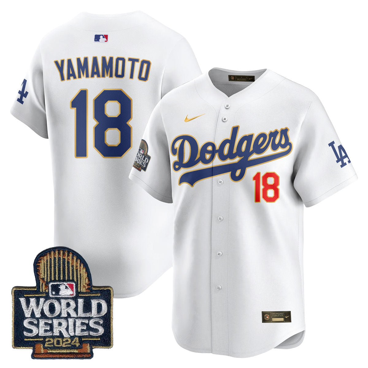 Los Angeles Dodgers World Series 2024 Jersey - All Stitched