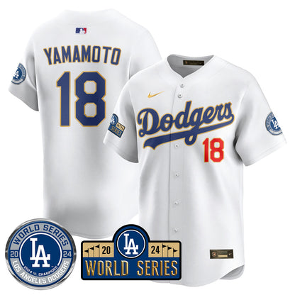 Los Angeles Dodgers World Series 2024 Jersey - All Stitched