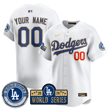 Los Angeles Dodgers World Series 2024 Custom Jersey - All Stitched