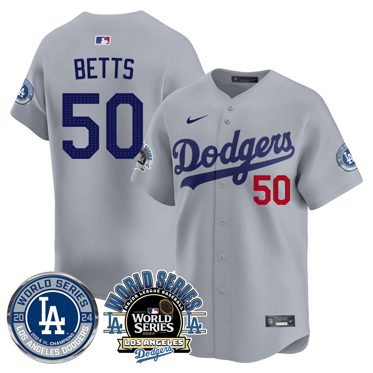 Los Angeles Dodgers World Series 2024 Jersey - All Stitched