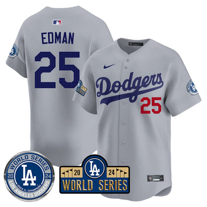 Los Angeles Dodgers World Series 2024 Jersey - All Stitched