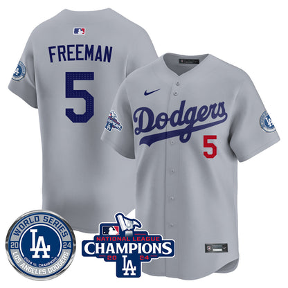 Los Angeles Dodgers World Series NL Champions Jersey - All Stitched