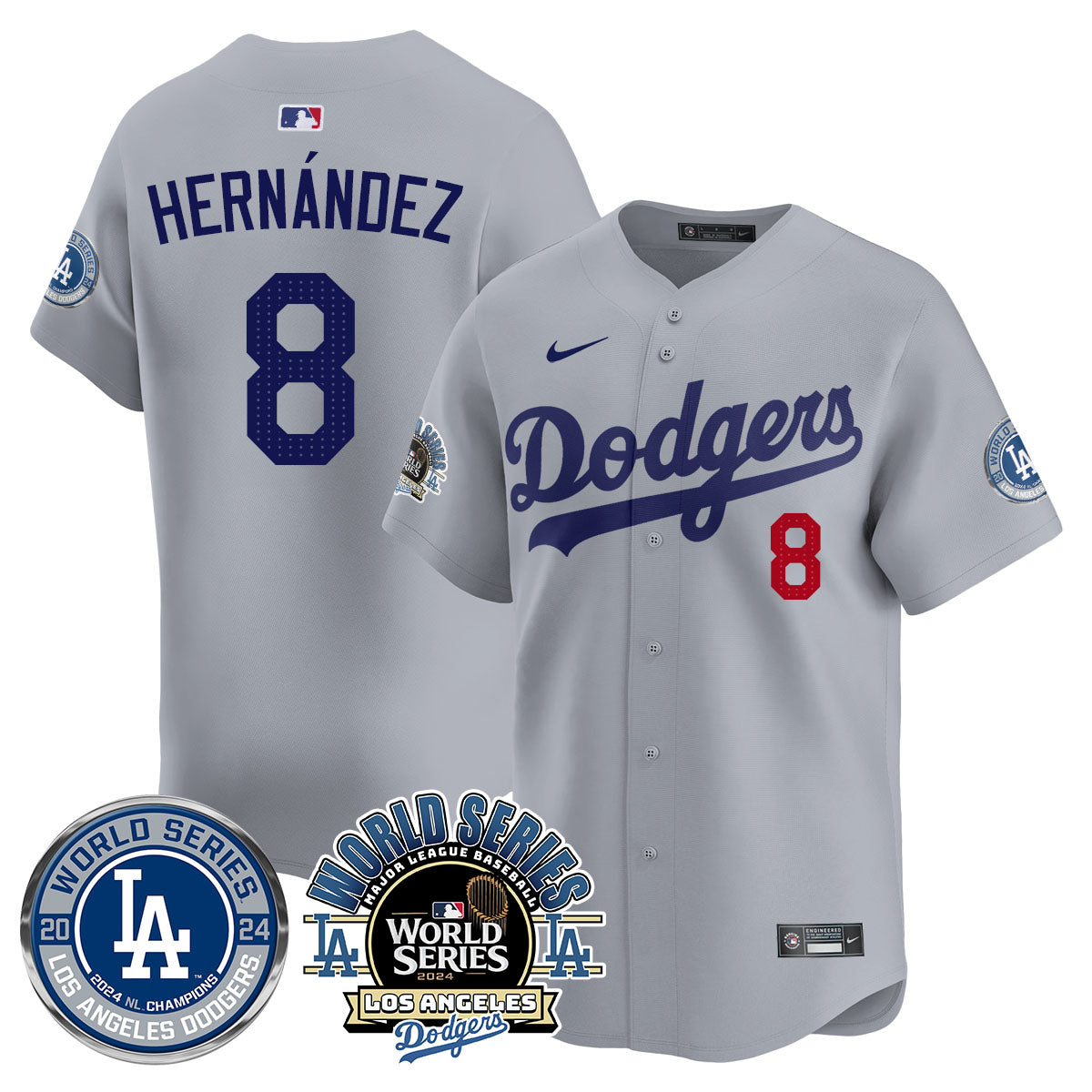 Los Angeles Dodgers World Series 2024 Jersey - All Stitched