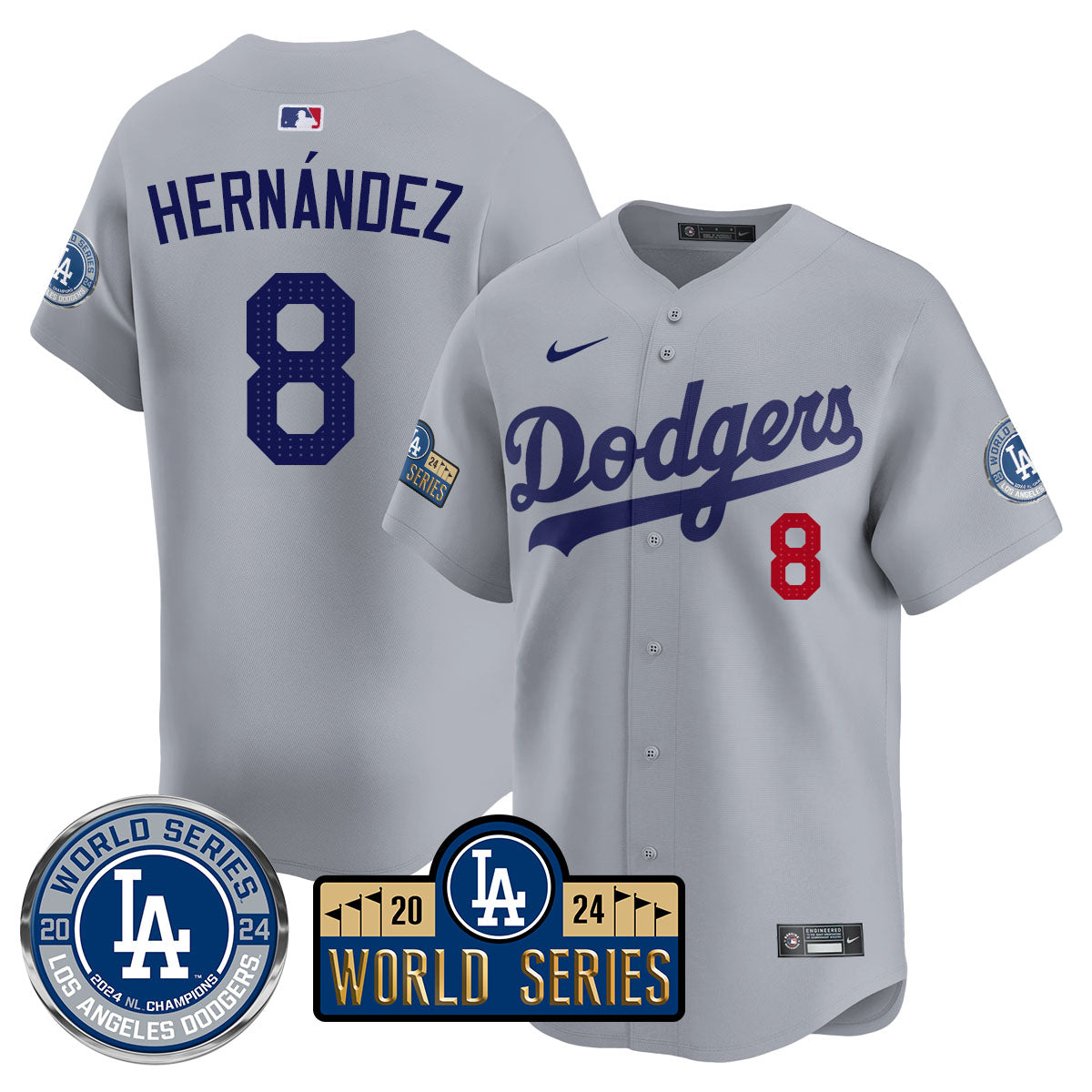 Los Angeles Dodgers World Series 2024 Jersey - All Stitched