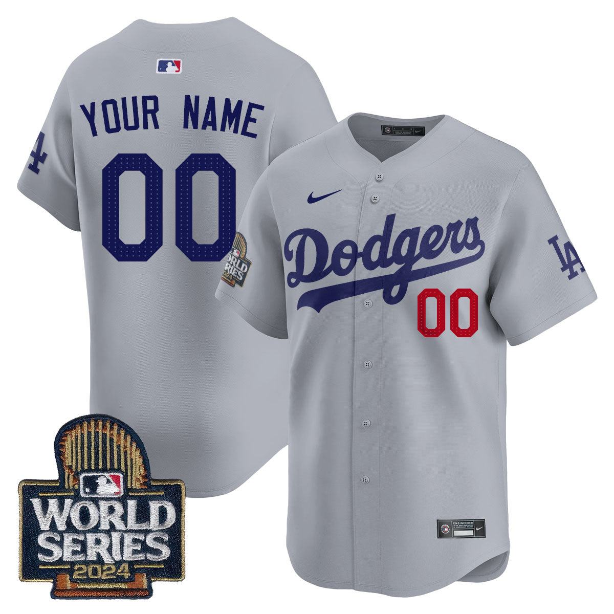 Los Angeles Dodgers World Series 2024 Custom Jersey - All Stitched