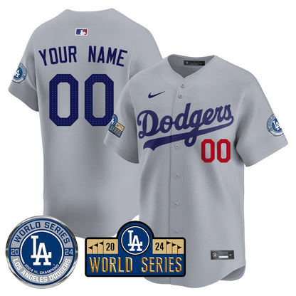 Los Angeles Dodgers World Series 2024 Custom Jersey - All Stitched