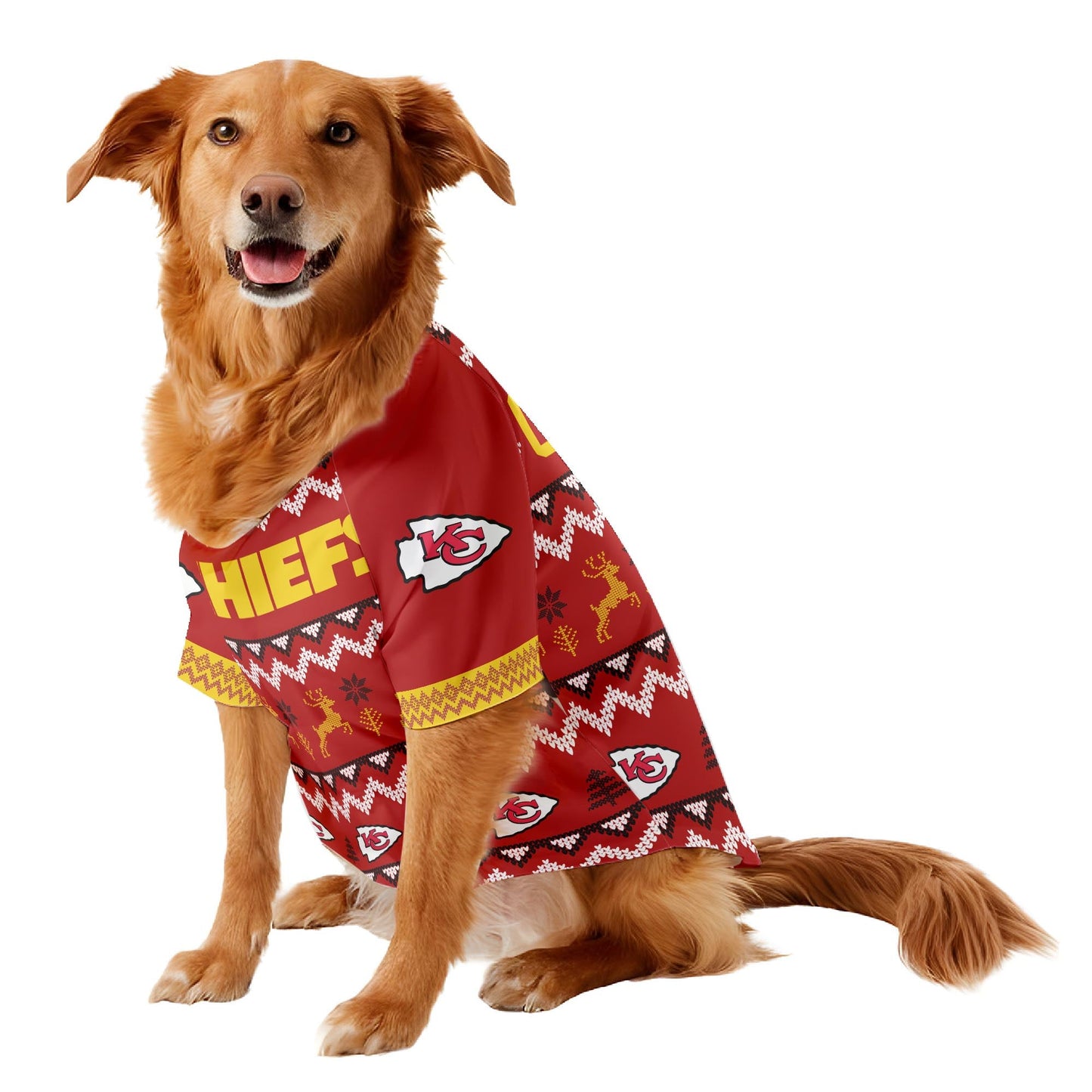 Kansas City Chiefs Family Holiday Ugly Sweater Pet Coat 410VTTLPC004