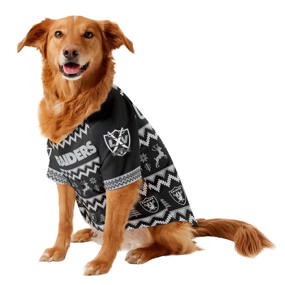 Las Vegas Raiders Family Holiday Ugly Sweater Pet Coat 410VTTLPC007