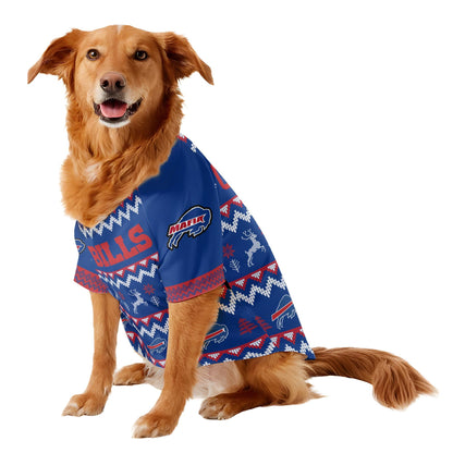 Buffalo Bills Family Holiday Ugly Sweater Pet Coat 410VTTLPC003