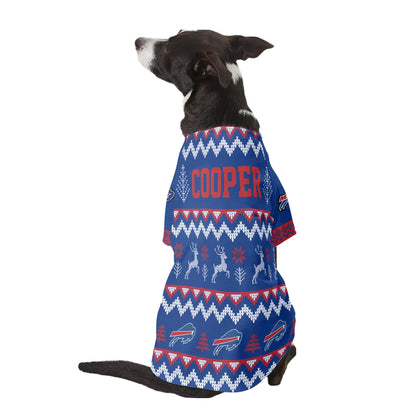 Buffalo Bills Family Holiday Ugly Sweater Pet Coat 410VTTLPC003