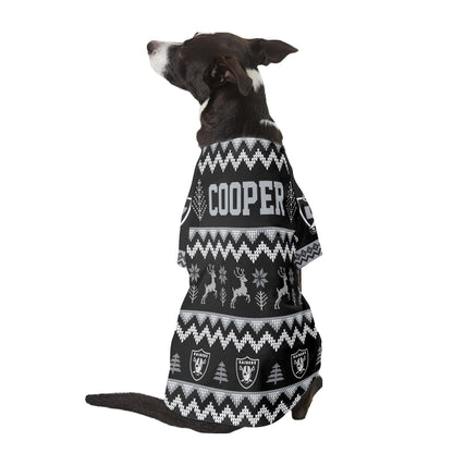 Las Vegas Raiders Family Holiday Ugly Sweater Pet Coat 410VTTLPC007